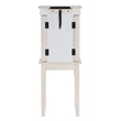 Pemberly Row Transitional Wood Jewelry Armoire in Off White