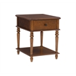 Pemberley Row Solid Wood Hazelnut Brown Side Table Rectangular 20
