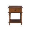 Pemberley Row Solid Wood Hazelnut Brown Side Table Rectangular 20