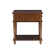 Pemberley Row Solid Wood Hazelnut Brown Side Table Rectangular 20