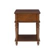 Pemberley Row Solid Wood Hazelnut Brown Side Table Rectangular 20