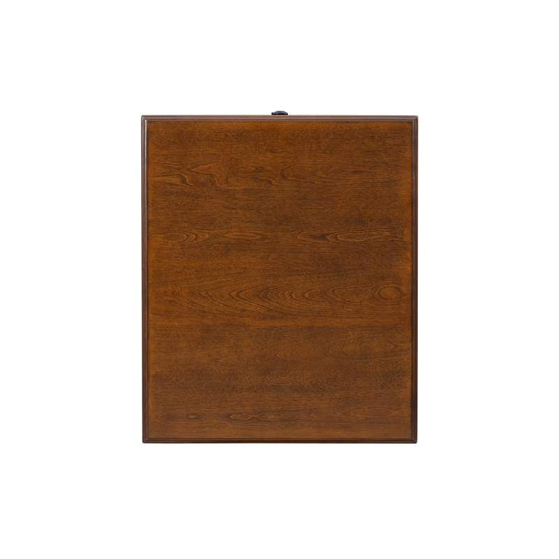 Pemberley Row Solid Wood Hazelnut Brown Side Table Rectangular 20