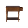 Pemberley Row Solid Wood Hazelnut Brown Side Table Rectangular 20