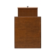 Pemberley Row Solid Wood Hazelnut Brown Side Table Rectangular 20