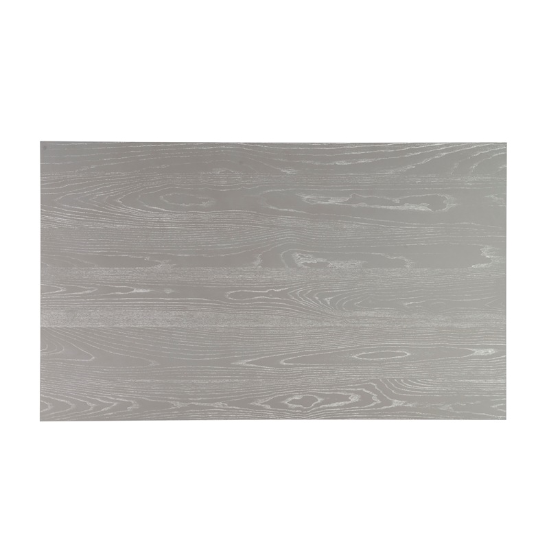 Pemberly Row X-Shaped Traditional Wood Dining Table in Weathered Gray