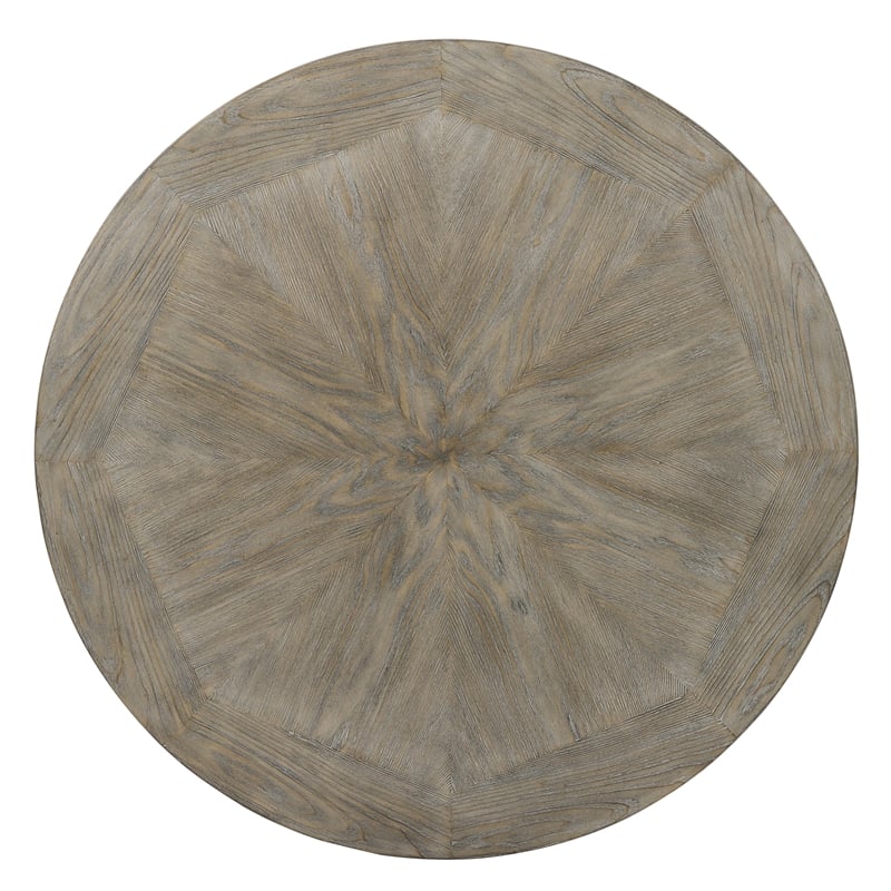 Pemberly Row Transitional Metal and Wood Pub Table in Pewter