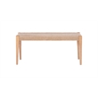 Pemberly Row Modern Six Piece Wood Dining Set in Natural Brown