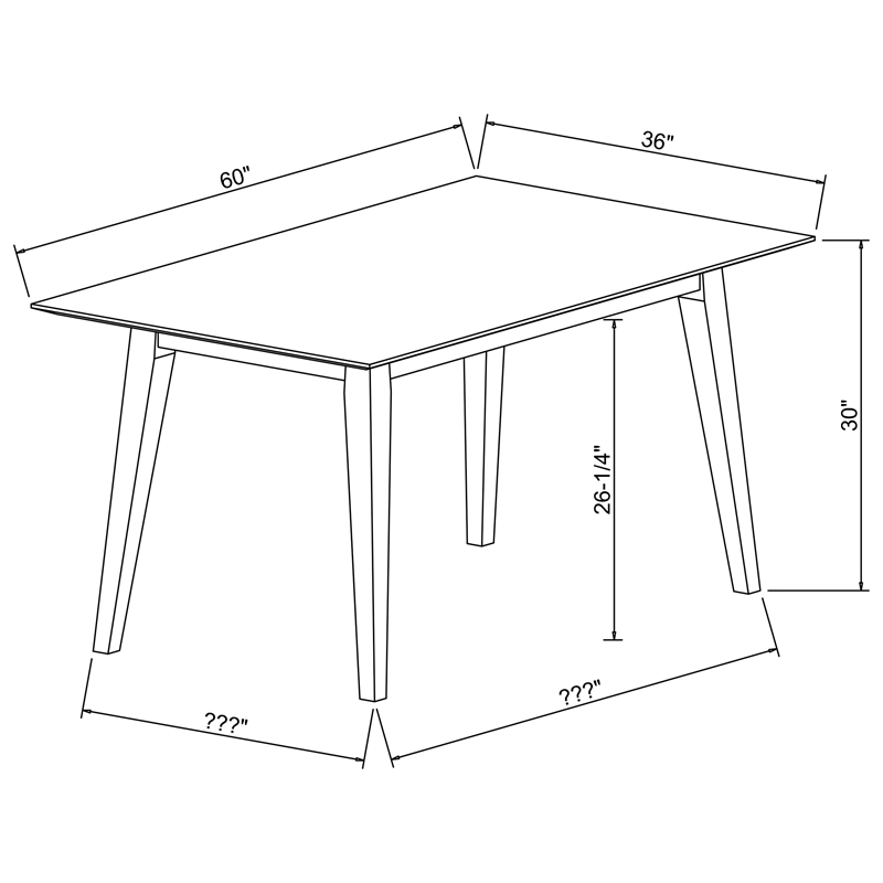 Pemberly Row Modern Six Piece Wood Dining Set in Natural Brown