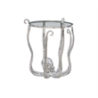 Pemberley Row Aluminum and Glass Silver Table Round Hand Crafted 20