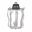 Pemberley Row Aluminum and Glass Silver Table Round Hand Crafted 20