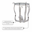 Pemberley Row Aluminum and Glass Silver Table Round Hand Crafted 20