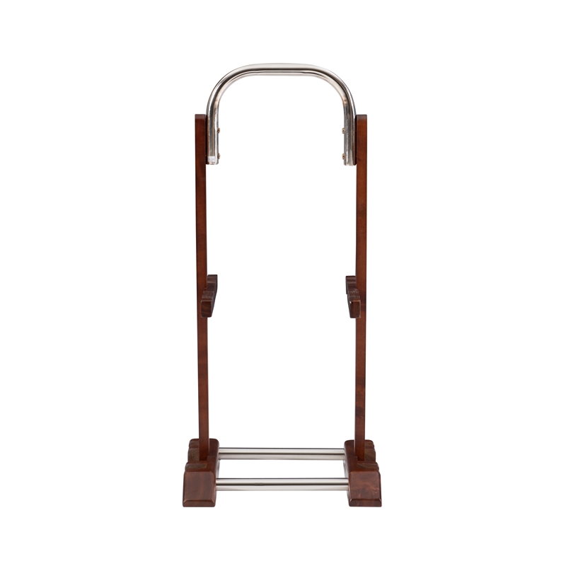 Pemberly Row Transitional Solid Wood Tray Tables in Dark Cherry