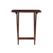 Pemberly Row Transitional Solid Wood Tray Tables in Dark Cherry