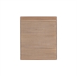 Pemberly Row Transitional Solid Wood Side Table in Natural Brown