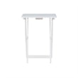 Pemberly Row Traditional Five Piece Wood Tray Table Set in Whitewash