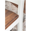 Pemberly Row Contemporary Solid Wood Set of Two Counter Stools in Brown