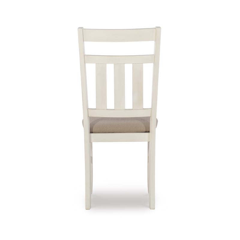 Pemberly Row 5-Piece X-Frame Wood Dining Set with Padded Seats in Smokey White