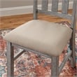 Pemberly Row Farmhouse Wood Dining Side Chairs in Weathered Gray (Set of 2)