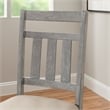 Pemberly Row Farmhouse Wood Dining Side Chairs in Weathered Gray (Set of 2)