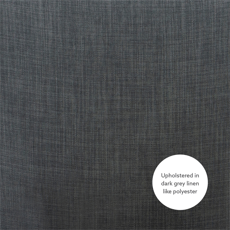 Pemberly Row Transitional Wood Dining Chairs Set of Two in Espresso and Gray