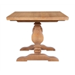 Pemberly Row Transitional Solid Pine Wood Dining Table in Rustic Honey Brown
