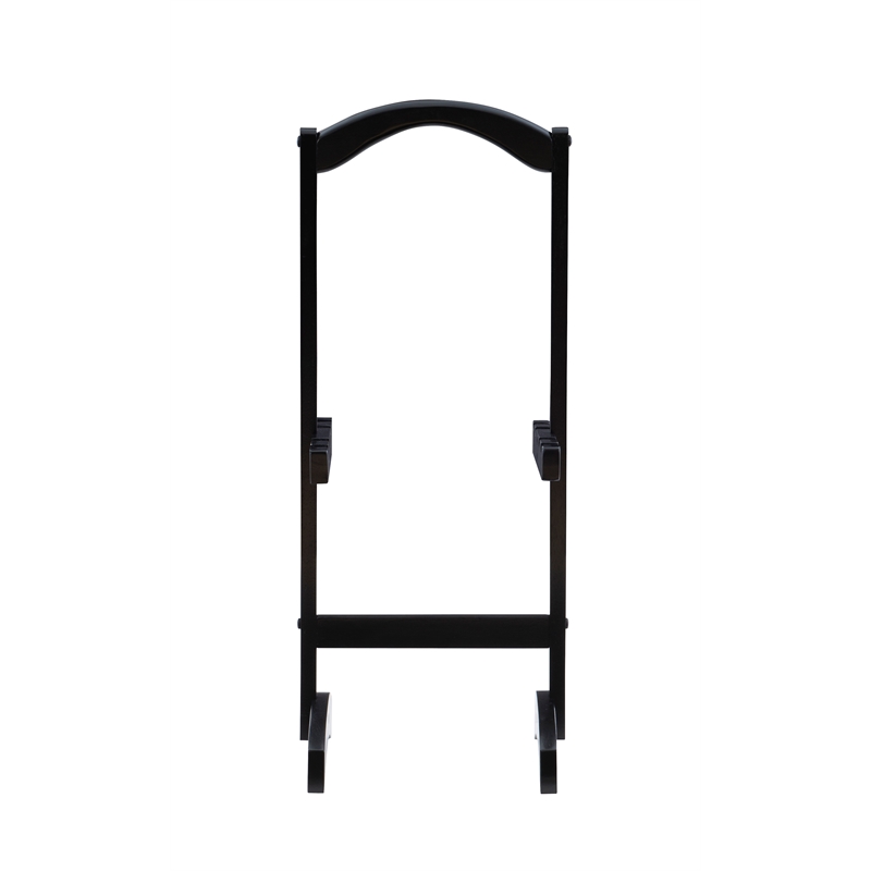 Pemberly Row Traditional Five Piece Wood Tray Table Set in Hazelnut and Black