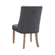 Pemberly Row Traditional Birch Wood Dining Chairs Set of Two in Natural and Gray
