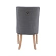 Pemberly Row Traditional Birch Wood Dining Chairs Set of Two in Natural and Gray