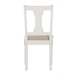 Pemberly Row Farmhouse Five Piece Dining Set in Vanilla White and Honey Brown
