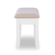 Pemberly Row Transitional Wood Six Piece Dining Set in Vanilla White and Brown