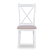 Pemberly Row Transitional Wood Five Piece Dining Set in Vanilla White and Brown