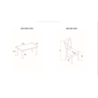 Pemberly Row Transitional Wood Five Piece Dining Set in Vanilla White and Brown