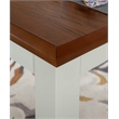 Pemberly Row Transitional Wood Five Piece Dining Set in Vanilla White and Brown