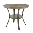 Pemberly Row Transitional Wood and Metal Counter Height 42