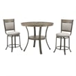 Pemberly Row Transitional Wood and Metal Counter Height 42