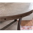 Pemberly Row Transitional Wood and Metal Counter Height 42