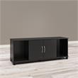 Pemberly Row Transitional Shoe Storage Bench in Black
