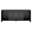 Pemberly Row Transitional Shoe Storage Bench in Black