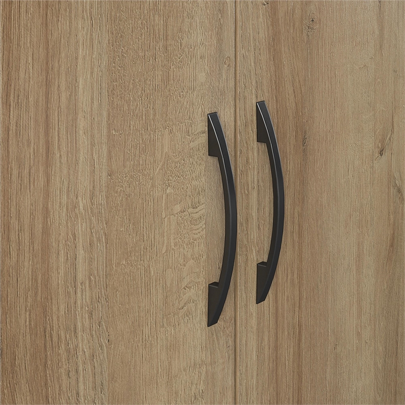 Pemberly Row Transitional Shoe Storage Bench in Natural