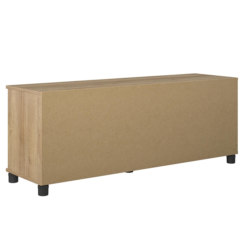 Pemberly Row Transitional Shoe Storage Bench in Natural