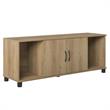 Pemberly Row Transitional Shoe Storage Bench in Natural