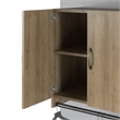 Pemberly Row Transitional 2 Door Wall Cabinet with Hanging Rod in Natural
