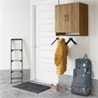Pemberly Row Transitional 2 Door Wall Cabinet with Hanging Rod in Natural