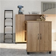 Pemberly Row Transitional Engineered Wood Hobby and Craft Desk in Natural