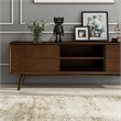 Pemberly Row Mid-Century Solid Wood TV Stand for TVs up to 65