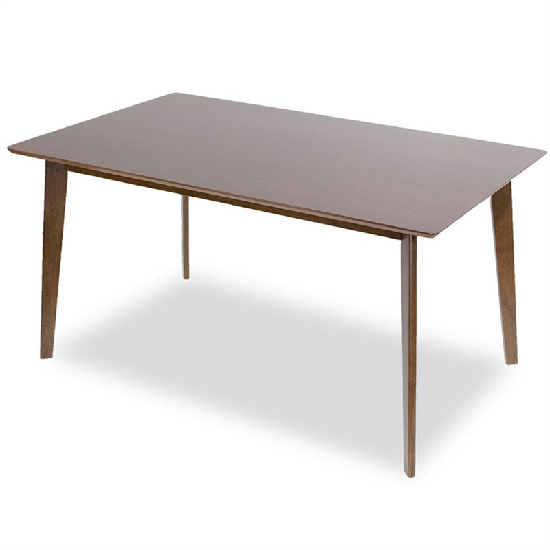 Pemberly Row Mid-Century 47-inch rectangular solid wood Dining Table in Brown