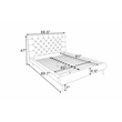 Pemberly Row Mid-Century Velvet Upholstered Platform Bed Queen Size in Green