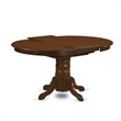 Pemberly Row Traditional Wood Dining Table in Espresso