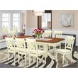 Pemberly Row 9-piece Wood Dinette Table Set in Buttermilk/Cherry