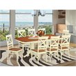 Pemberly Row 9-piece Wood Dining Table and Chairs in Cherry